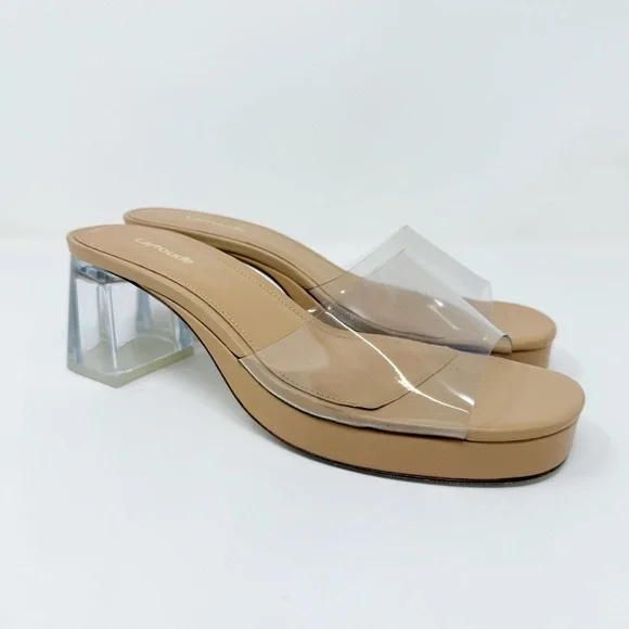 New Larroude Jenn Lucite Sandal Sz US 8.5 - Picture 2 of 15